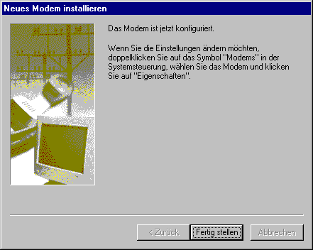 Neues Modem installieren