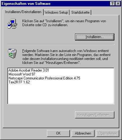 Eigenschaften von Software