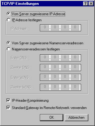 TCP/IP-Einstellungen